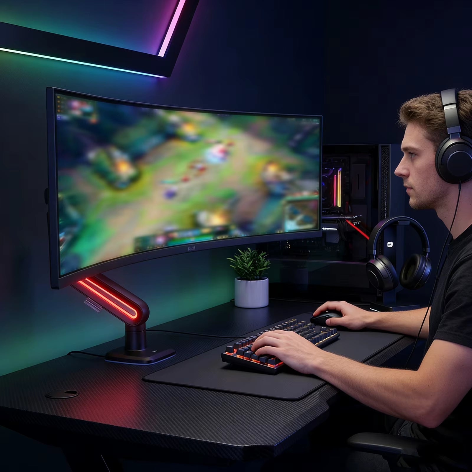 Buy an Adjustable Gaming Monitor Stand with 20kg support, smooth positioning, and flexible viewing for a better gaming setup.