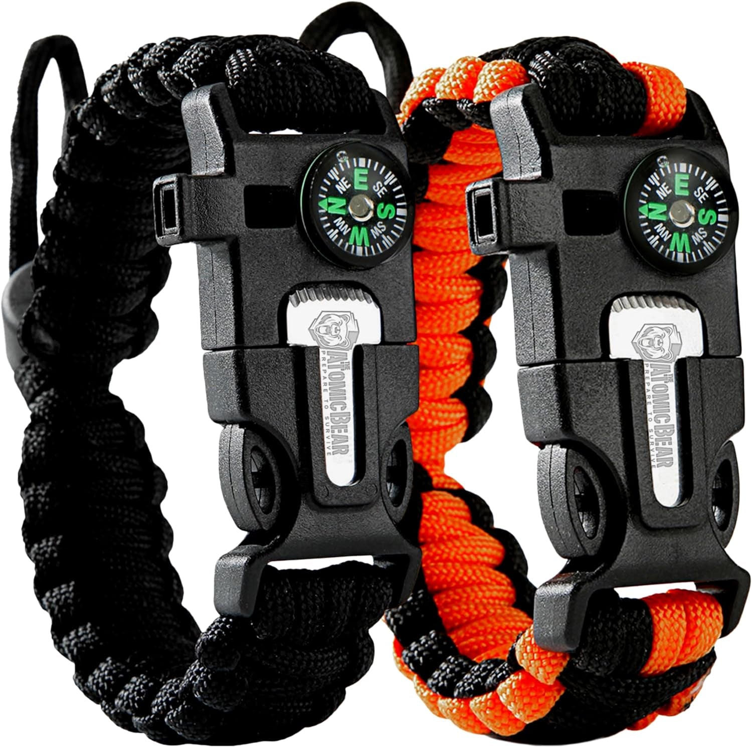 Buy Atomic Bear Paracord Bracelet for outdoor trips, camping, and hiking. A simple and useful gear for everyday use & travel needs.