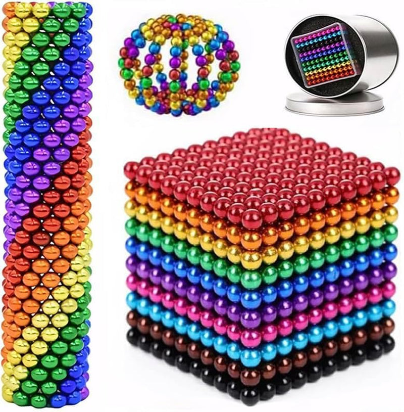 Use an Adult Desk Building Fidget to ease stress & stay focused with 3mm magnetic beads for a calming break from screens at work.
