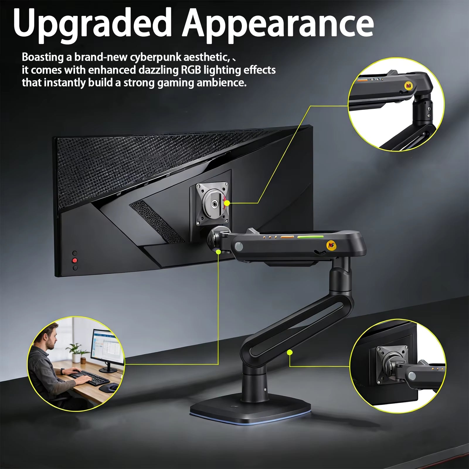 Buy an Adjustable Gaming Monitor Stand with 20kg support, smooth positioning, and flexible viewing for a better gaming setup.