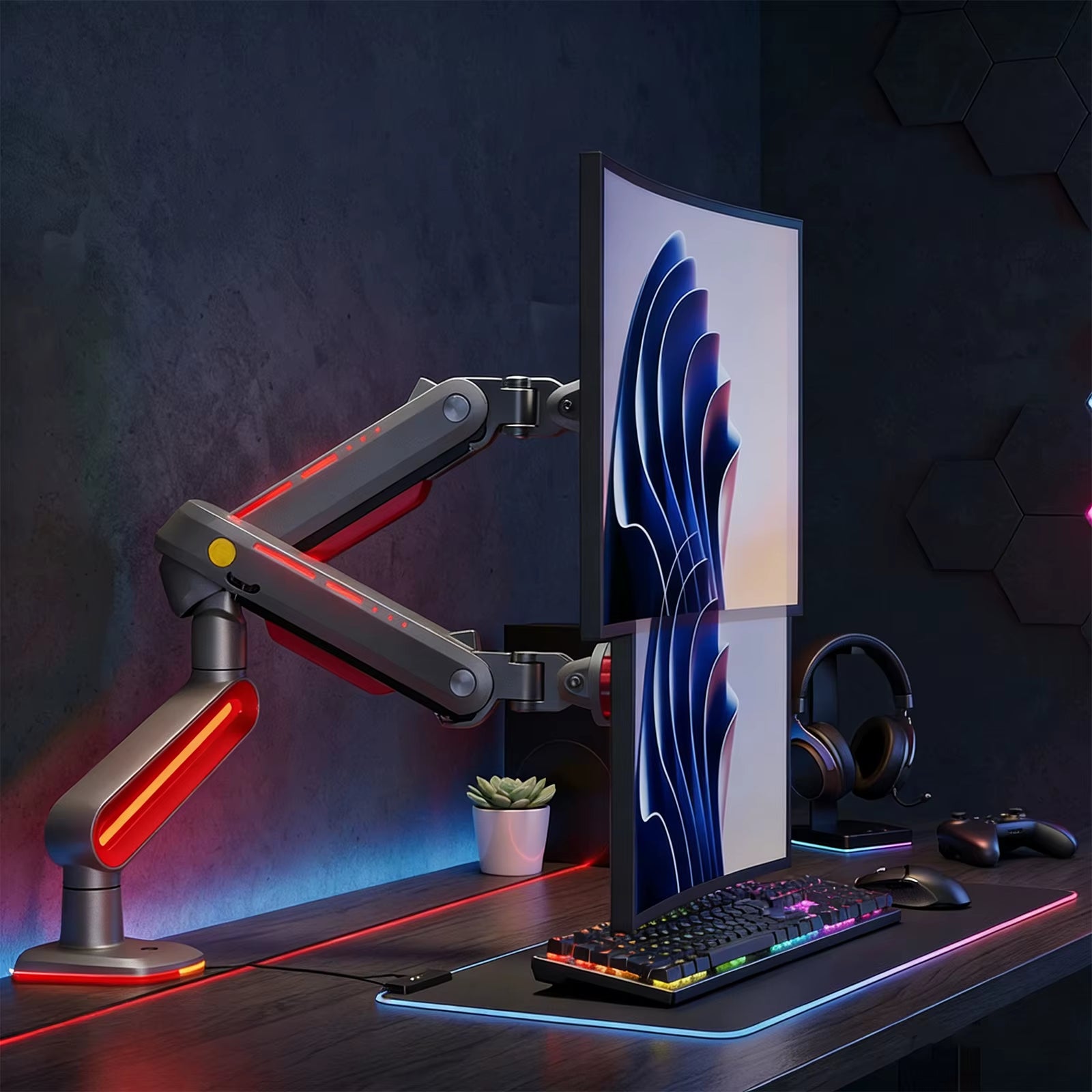 Buy an Adjustable Gaming Monitor Stand with 20kg support, smooth positioning, and flexible viewing for a better gaming setup.
