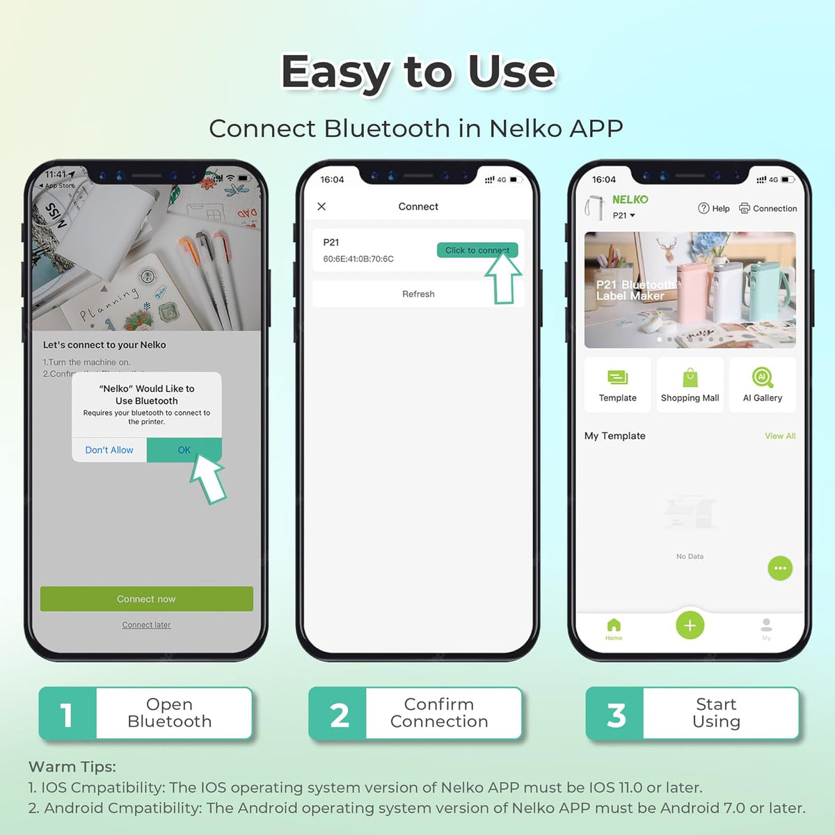 Make labeling simple with the Mini P21 Bluetooth Label Printer that connects to your phone and creates custom labels with ease.