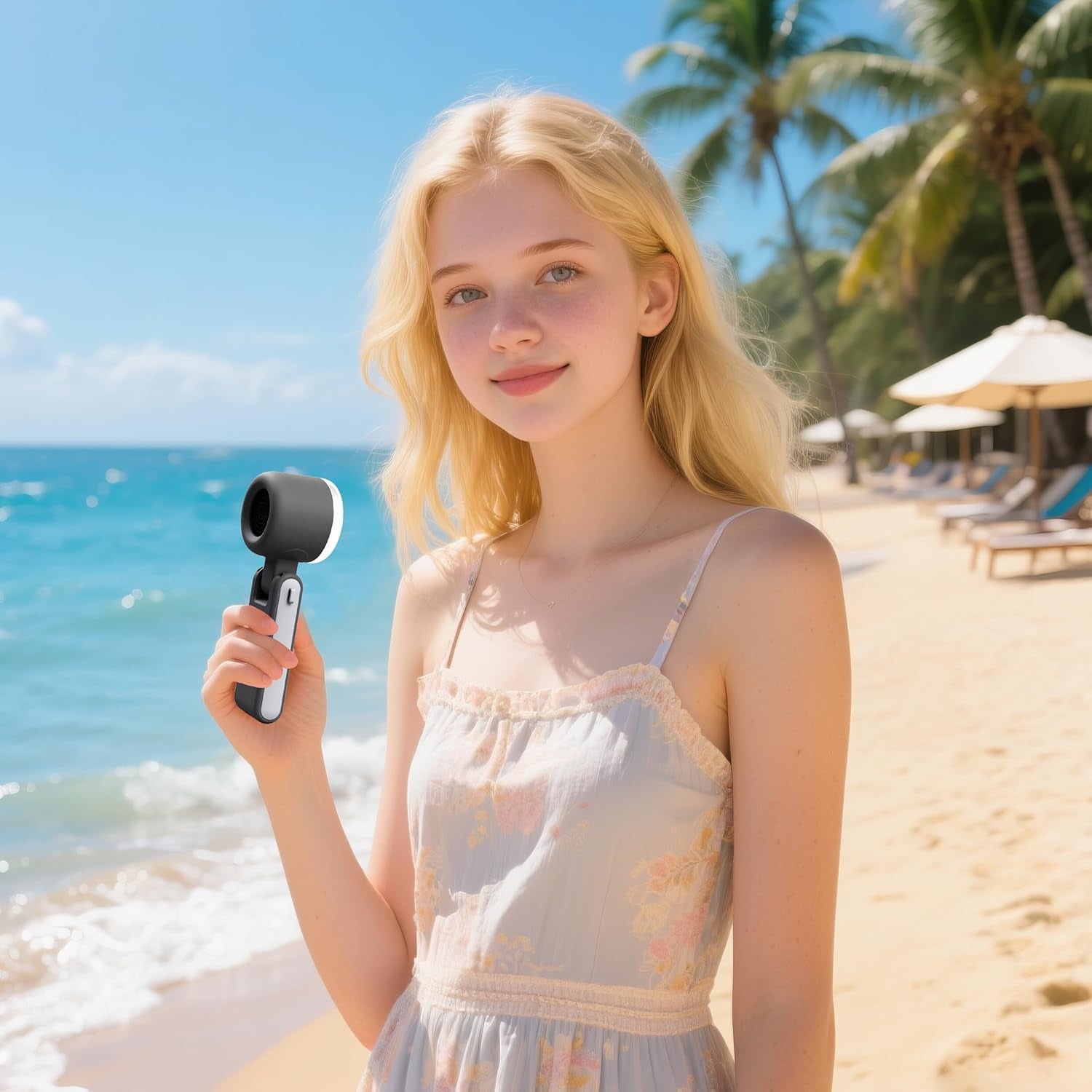 Stay cool wherever you go with the 5-Speed Mini Turbo Fan, a compact portable solution for travel, office & everyday comfort use.