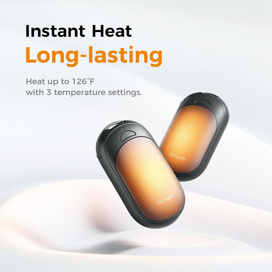 Shop 2 Pack Magnetic Hand Warmers rechargeable with adjustable heat, long-lasting battery life & compact pocket-friendly design.