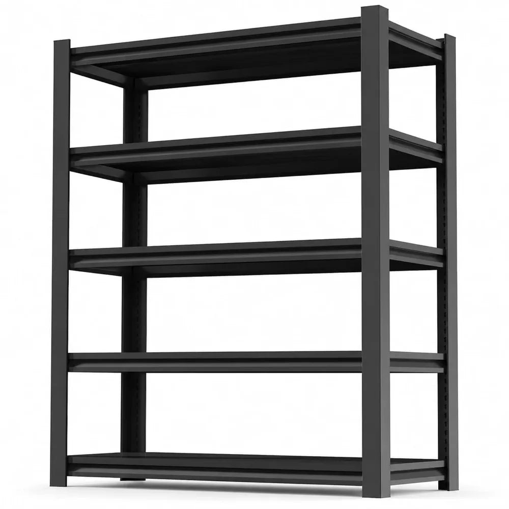 Heavy-Duty 5-Tier Metal Garage Storage Shelving Unit, 78" H x 47.5" W x 18" D, 3000 lbs Capacity, Customizable