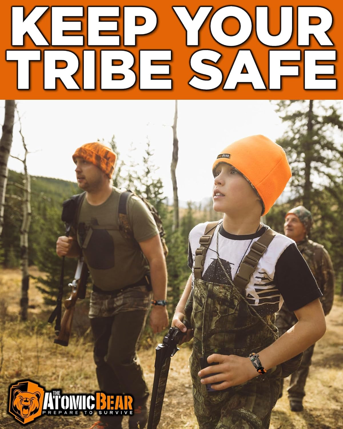 Buy Atomic Bear Paracord Bracelet for outdoor trips, camping, and hiking. A simple and useful gear for everyday use & travel needs.