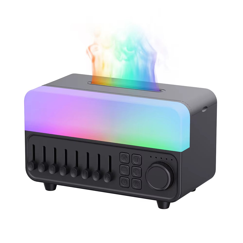 Transform Your Space with the 4-in-1 White Noise Aroma Diffuser, Humidifier, LED Lamp, and Bluetooth Speaker for a Relaxing Home Office Experience