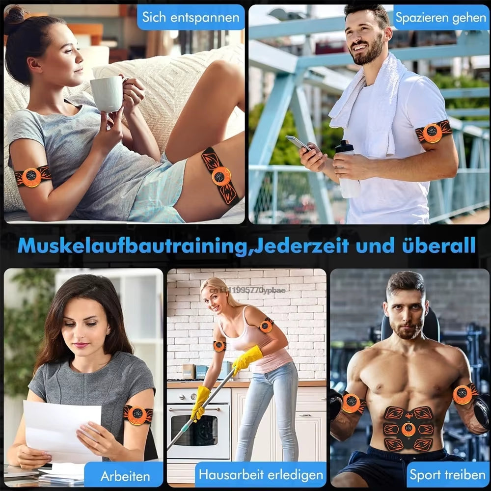 Wireless Electric Muscle Stimulator for Buttocks and Abdominal Training - Fitness Body Slimming Massager