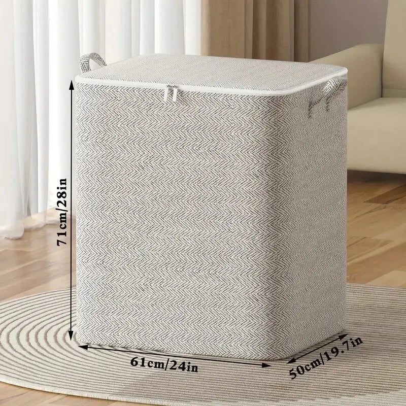 Large Capacity Non-Woven Storage Bag for Closet Organization - Ideal for Quilts, Clothing, and Toys