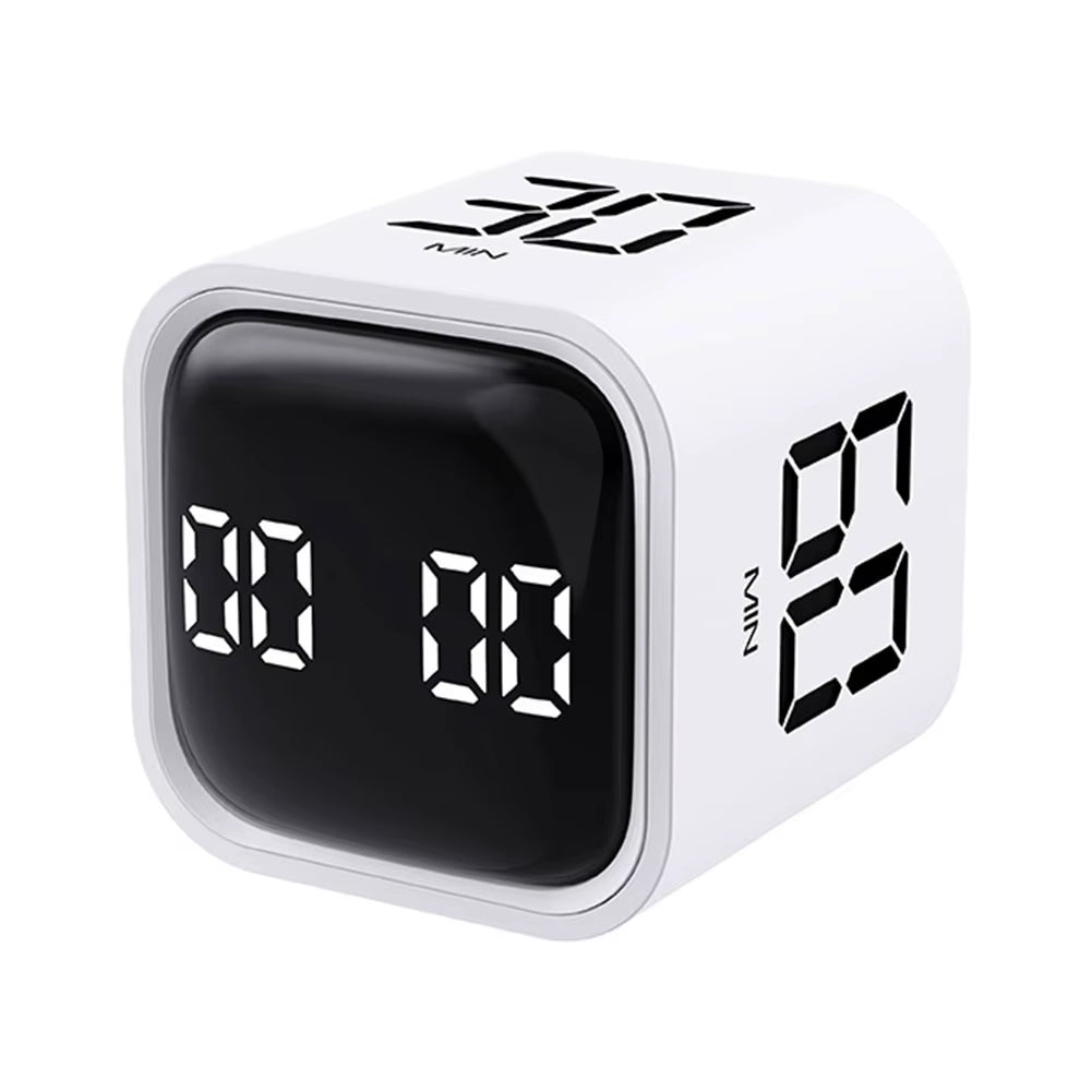 Productivity Cube Timer 5/10/30/60 Minutes and Countdown Mini Digital Timer Countdown Timer for Tasks Work Study Kitchen