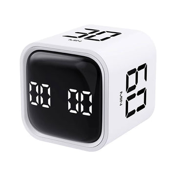 Productivity Cube Timer 5/10/30/60 Minutes and Countdown Mini Digital Timer Countdown Timer for Tasks Work Study Kitchen