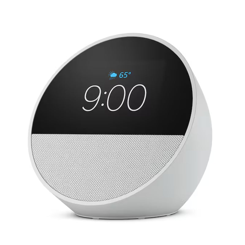 Echo Spot (2024 Release), Smart Alarm Clock with Vibrant Sound and Alexa - Black