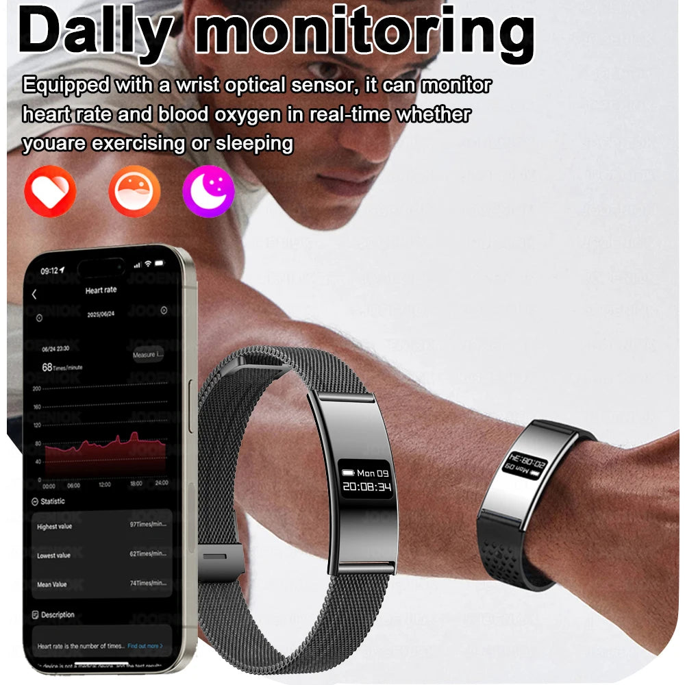 Men Women Smart Bracelet Heart Rate Sleep Monitor Health Smart Band Waterproof Sports Fitness Tracker Smartwatch for Android Ios