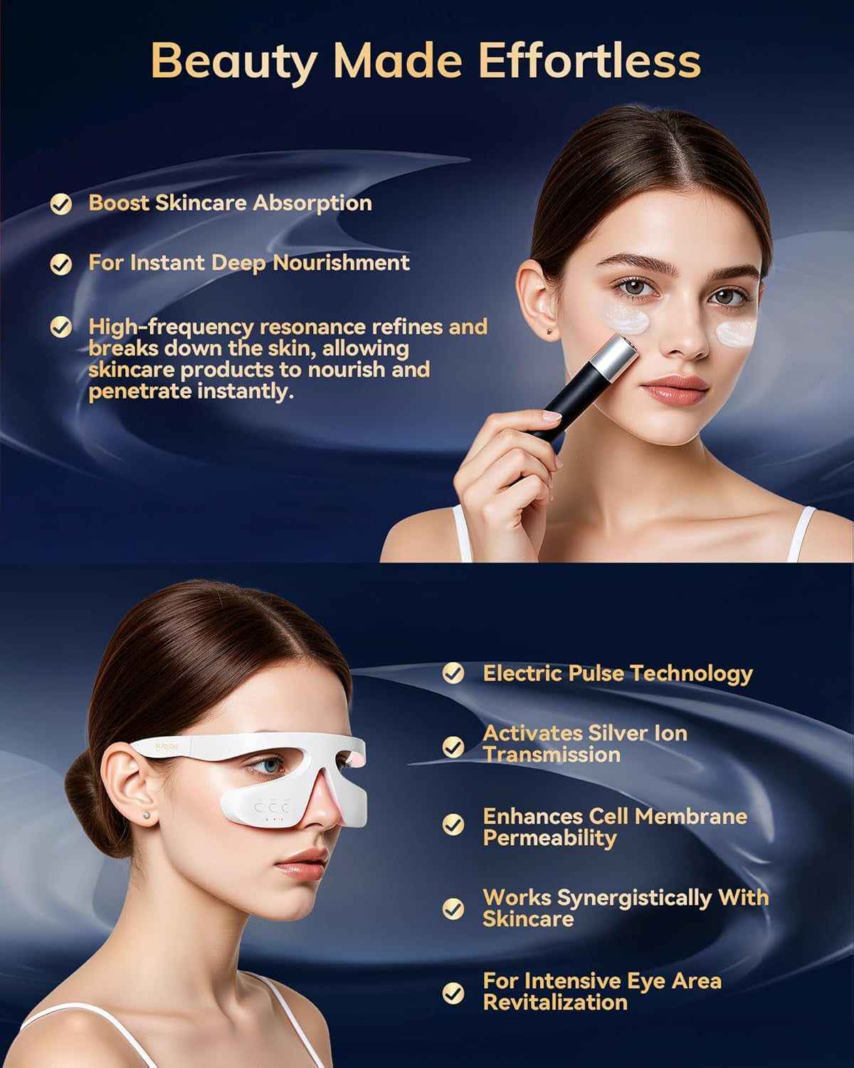 Under Eye Red Light Therapy Device, Red Light Therapy Glasses for Eyes 630±10Nm,Red Light Eye Mask for the Treatment of Eye Bags,Dark Circles,Puffiness Periorbital for Treating