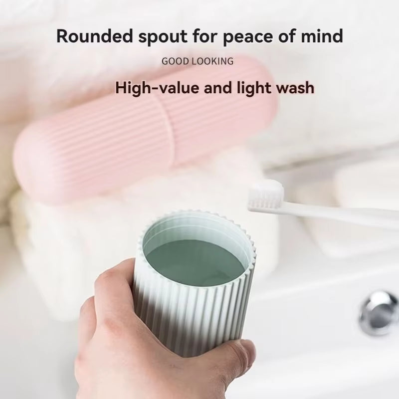 Portable Toothbrush and Toothpaste Holder Case for Travel and Camping - Protects Against Dirt and Damage