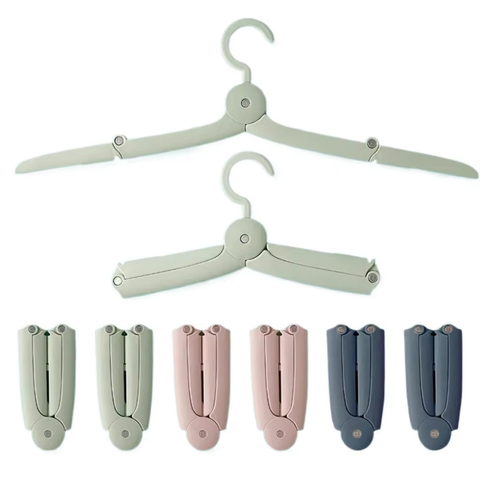 Foldable Travel Space Saving Non-Slip Easy Storage Hanger Outdoor Portable Clothes Hangers Multi-Functional Clothes Drying Rack