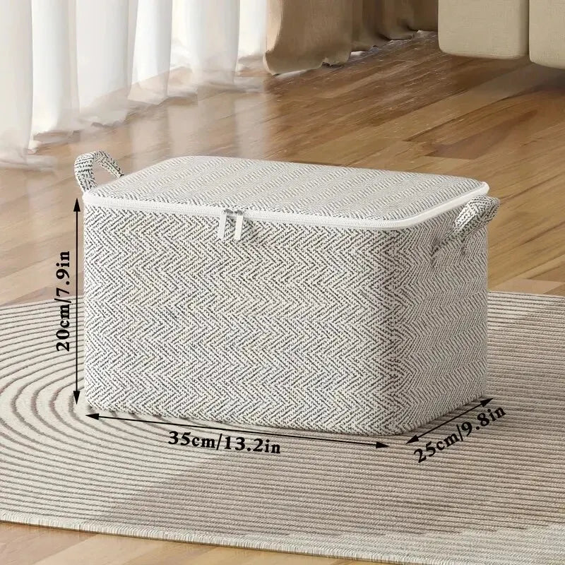Large Capacity Non-Woven Storage Bag for Closet Organization - Ideal for Quilts, Clothing, and Toys