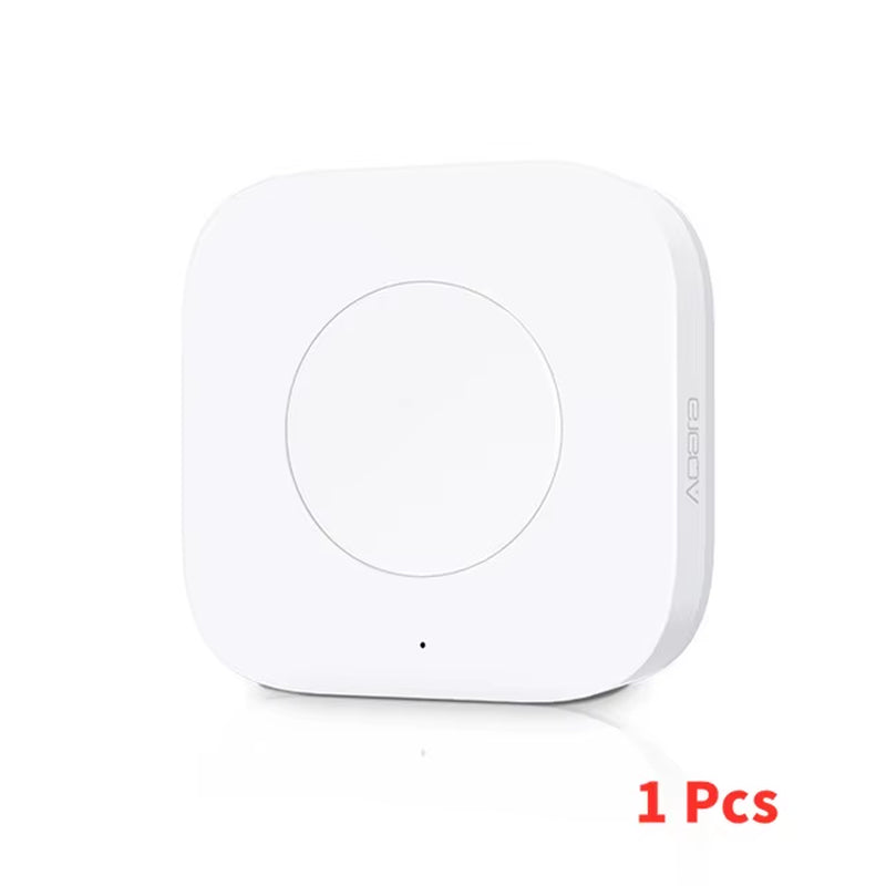 Mini Wireless Switch Zigbee Connection Versatile 3-Way Control Button for Smart Home Devices Compatible with Apple Homekit