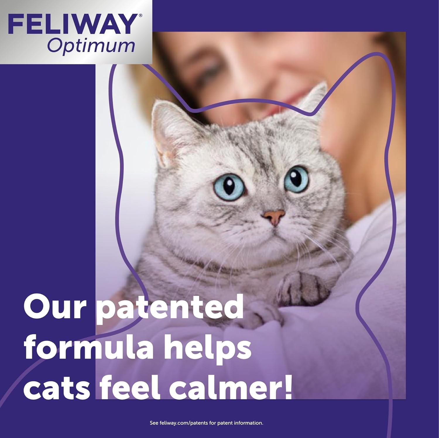 ® Optimum 30 Day Cat Calming Plug in Pheromone Diffuser Starter Kit, 48Ml - Helps Reduce Common Signs of Stress in Cats & Kittens, Enhanced Calming
