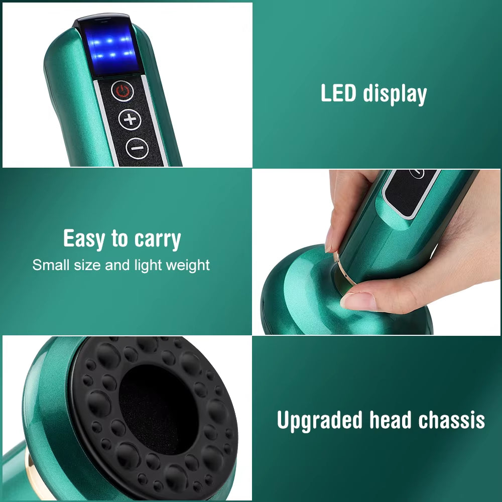 Intelligent Suction Cupping Set for Anti-Cellulite and Slimming Massage with Glass Jars