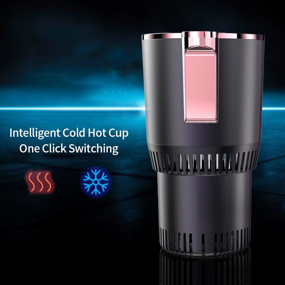 Portable Smart 2 in 1 12V Car Cup Cooler Warmer for Outdoor Travelling Mini Auto Refrigerator Cooling Heating Cup Drinks Holder