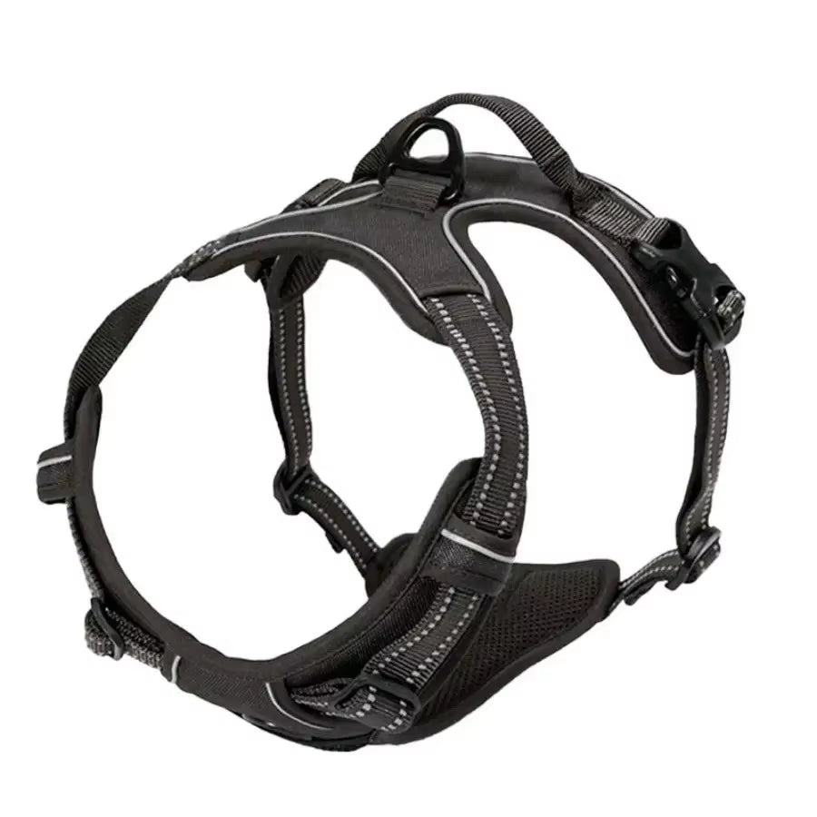 Premium Leather Dog Collar and Harness Set with Leash - Complete Accessories for Medium and Small Breeds