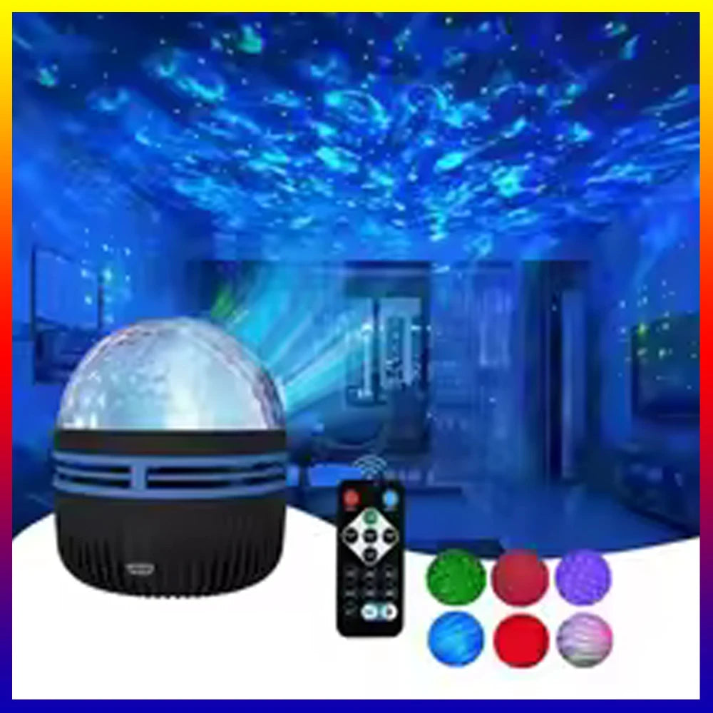 LED Starry Night Sky Projector with Remote Control - RGB Galaxy Light with 7 Modes for Home, Bedroom, Game Room, and Party Decoration