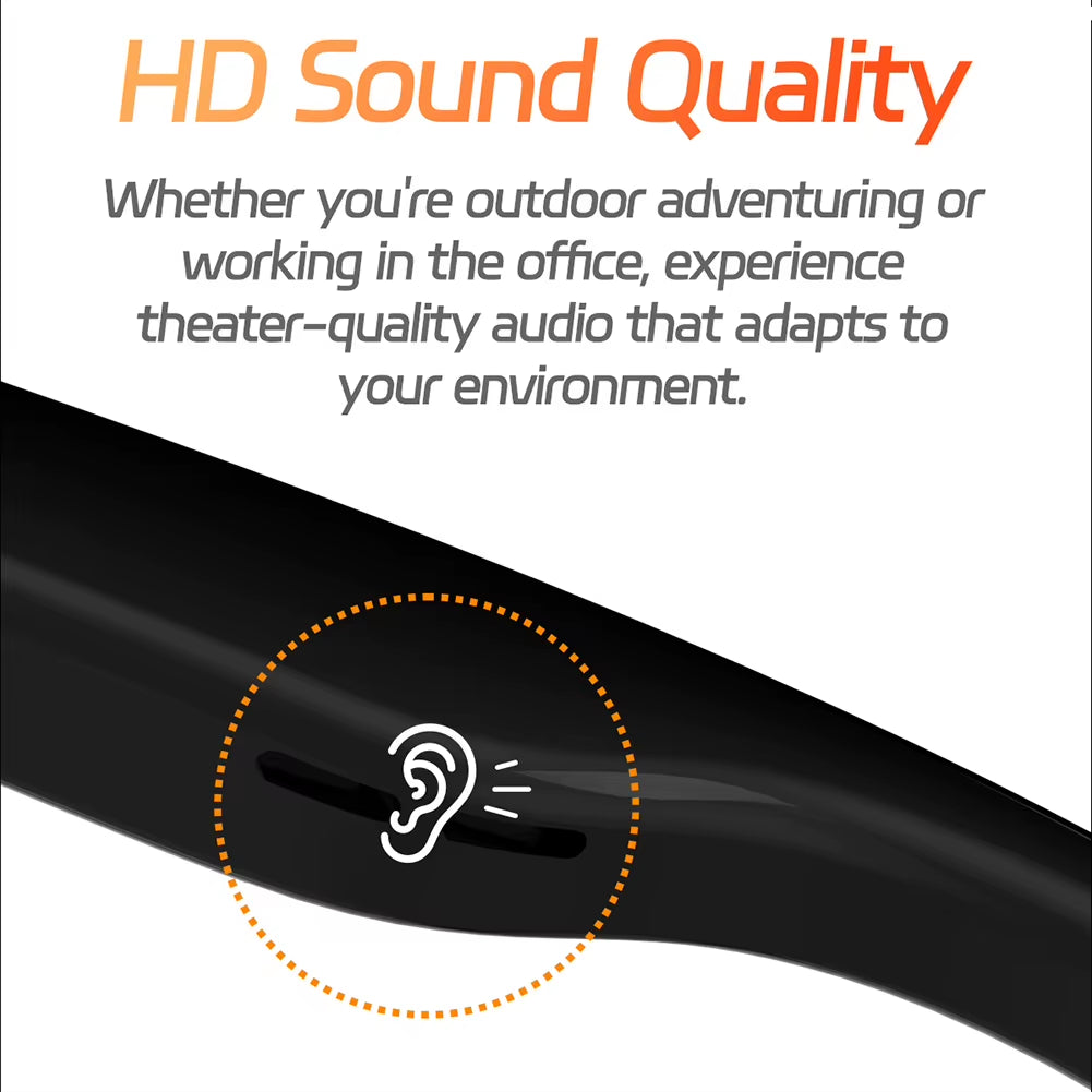 AI Translation Smart Glasses with 144 Language Smart Audio Sunglasses Built-In Mic & Speakers BT Glasses for Women Men