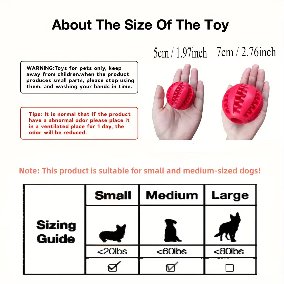 Nontoxic Bite-Resistant Dog Toy Ball for Chewing, Treat Dispensing, and Dental Care