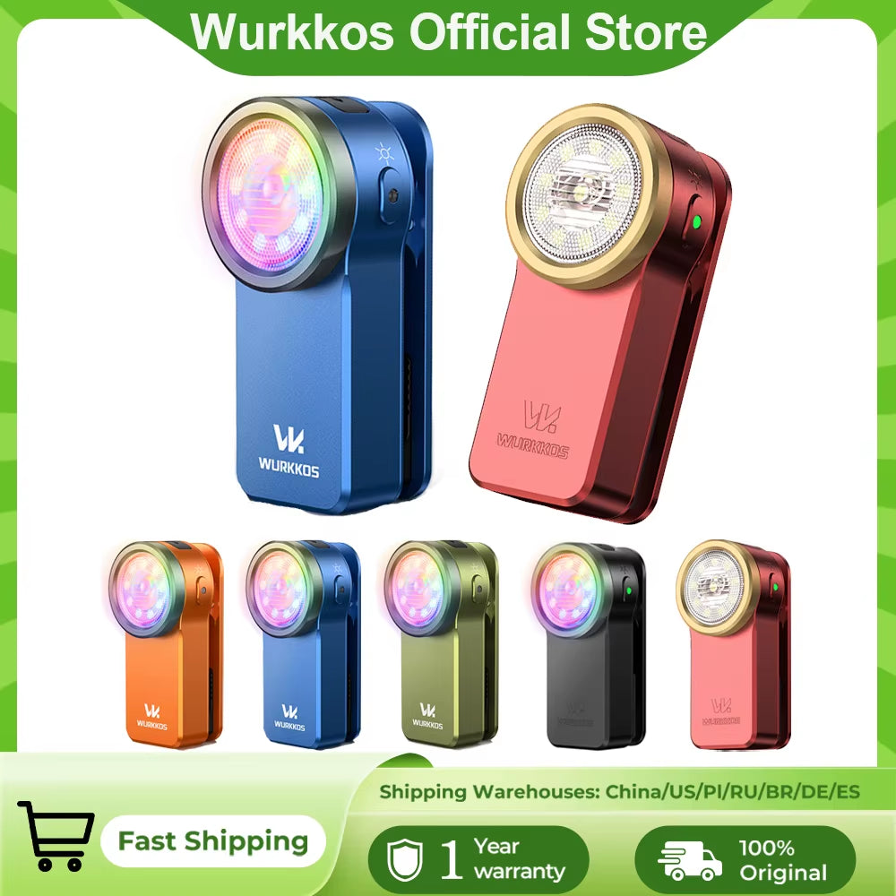 HD03 680LM Mini Clip Light - USB Rechargeable Pocket Flashlight with Spotlight/Floodlight Functionality and Magnetic Base