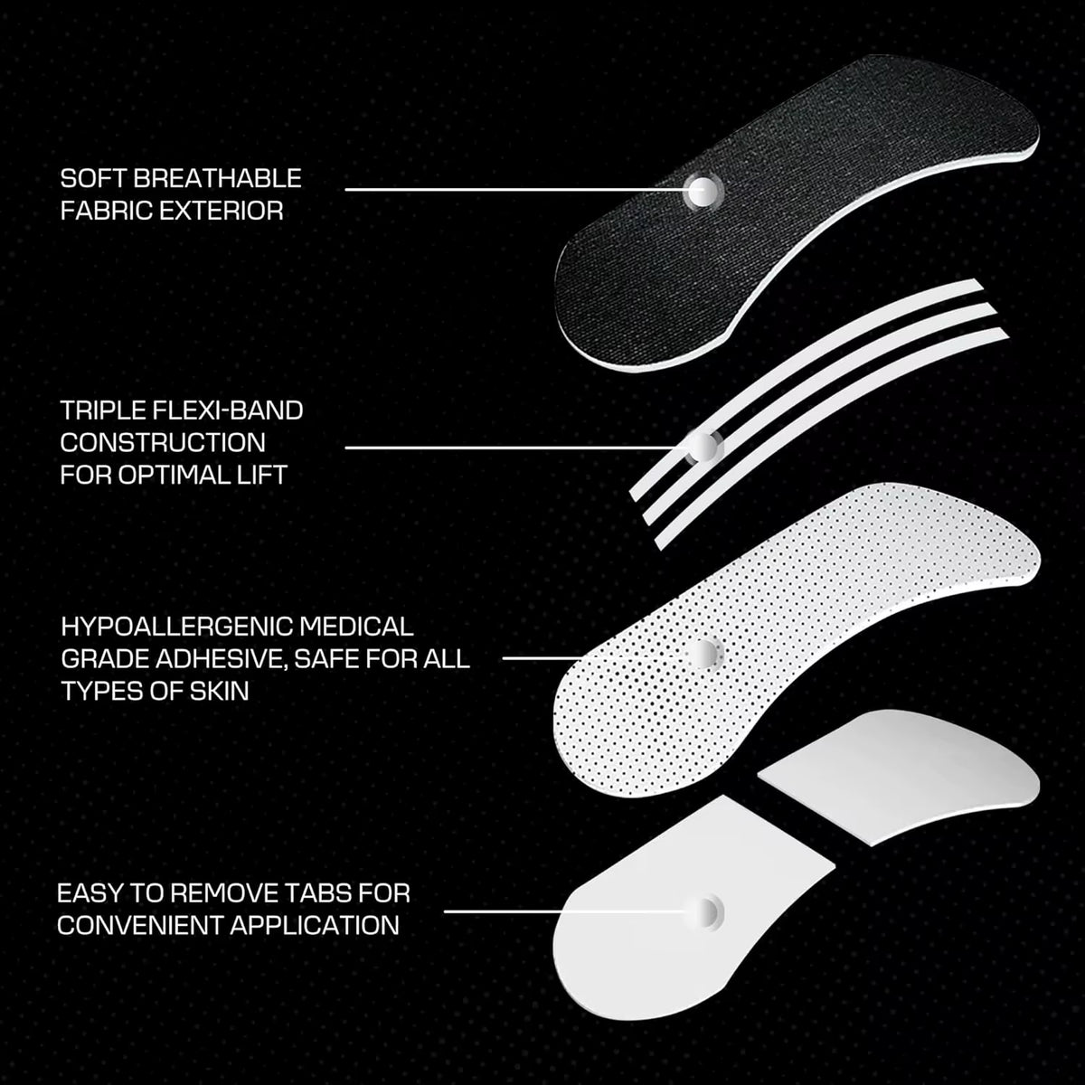 30-Pack Nasal Strips for Snoring Relief and Enhanced Breathing Comfort During Sleep