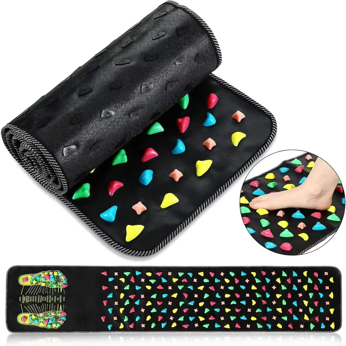Foot Pressure Massage Board with Imitation Goose Soft Stone for Enhanced Foot Health and Relaxation