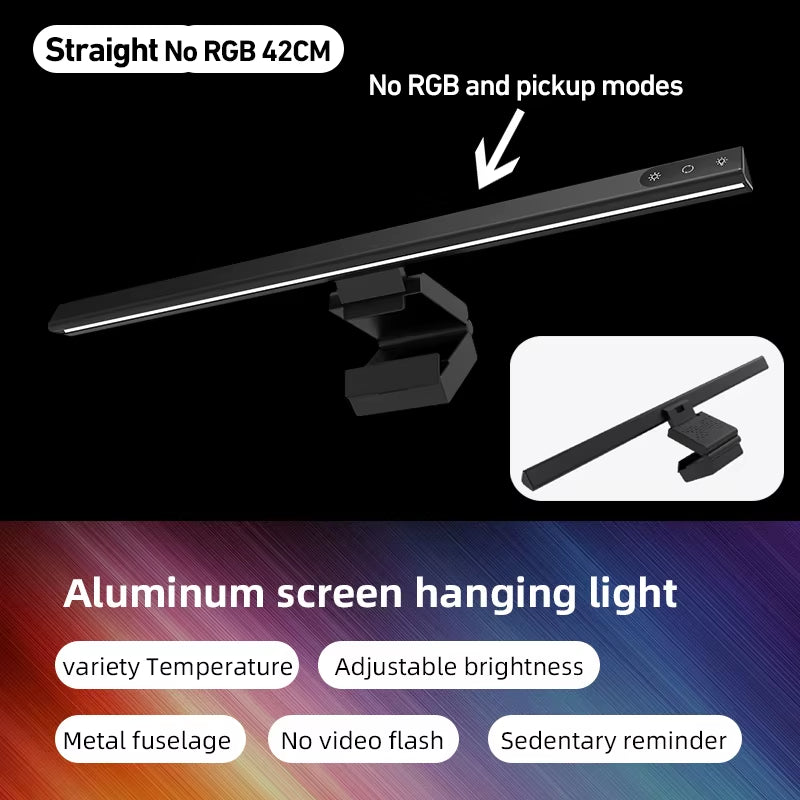 RGB Music Rhythm Computer Monitor Light Bar with Dimming Function for Enhanced Desk and Gaming Experience