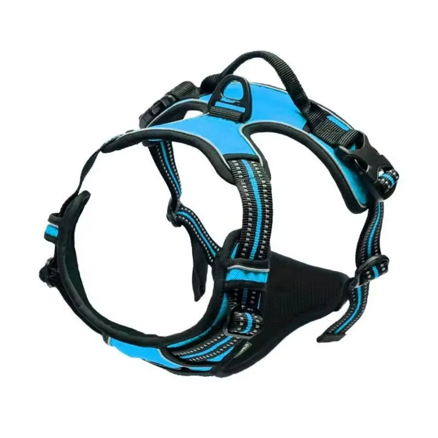 Premium Leather Dog Collar and Harness Set with Leash - Complete Accessories for Medium and Small Breeds