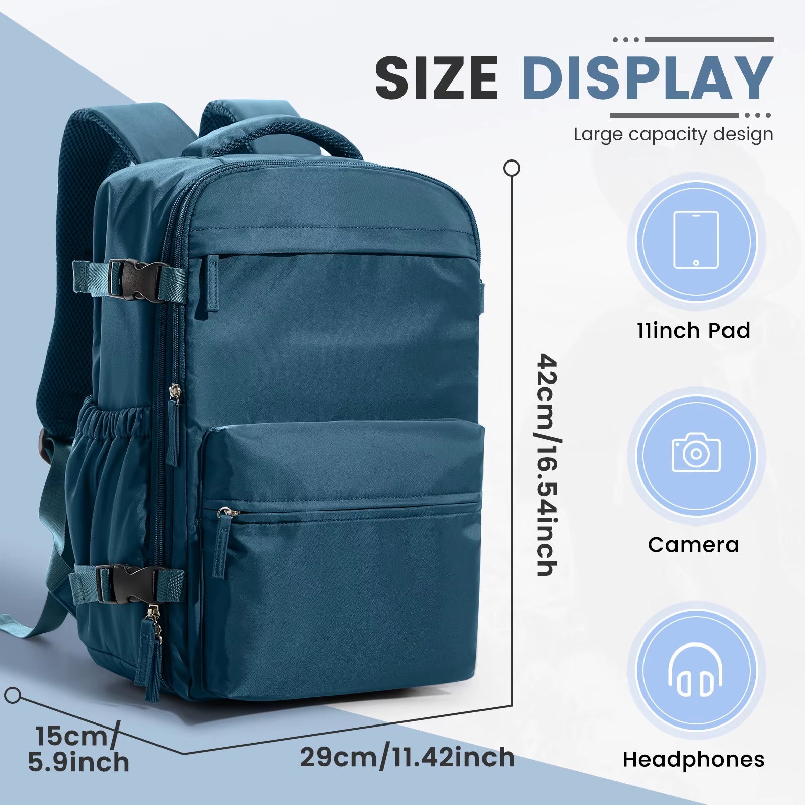 Ryanair 40X20X25 Cabin Bag Men Air Vacuum Compression Backpack Hand Luggage Laptop Backpack,42X29X15 Vacuum Clothing Storage Bag