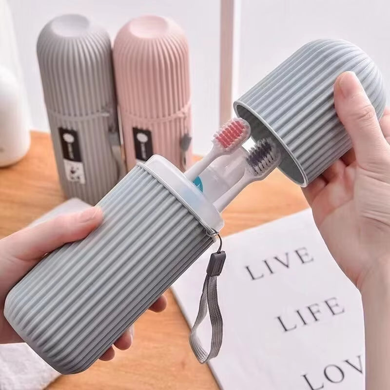 Portable Toothbrush and Toothpaste Holder Case for Travel and Camping - Protects Against Dirt and Damage
