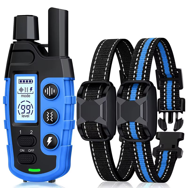 3300Ft Waterproof Electric Dog Training Collar with Remote Control for Pets Weighing 5-120 lbs - Features Shock and Vibration Modes