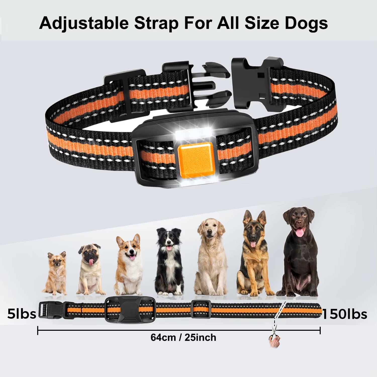 1640Ft Electric Dog Training Collar Remote Control Waterproof Pet Behaviorfor 5-120Lbs Puppy with Shock Vibration