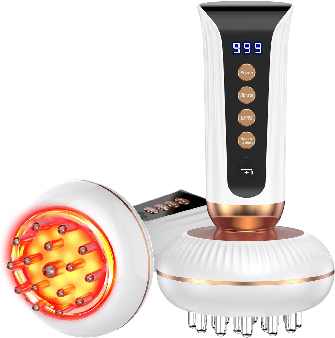 4-In-1 Body Sculpting Machine - Lymphatic Drainage Massager - Anit Cellulite Massage Tool Help Reduce Stretch Marks & Cellulite & Fat, Pain Relife Devices for Body (Belly, Legs, Arms, Butt, Low Back)