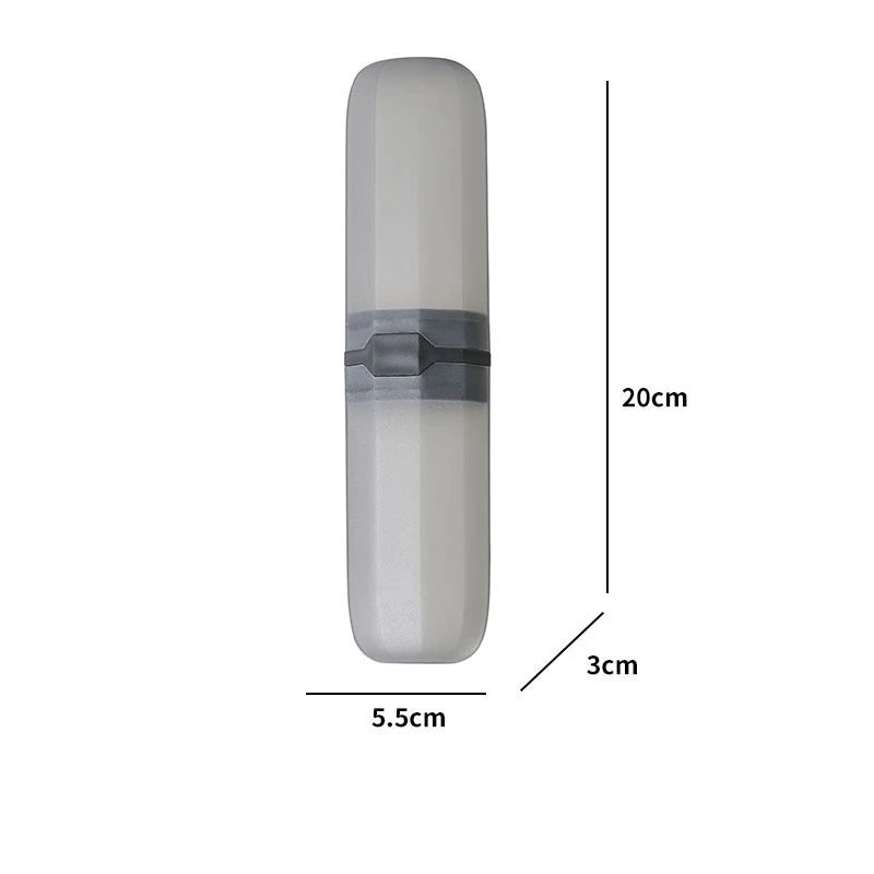 Portable Toothbrush and Toothpaste Holder Case for Travel and Camping - Protects Against Dirt and Damage