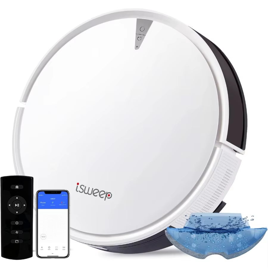 X5 Robot Vacuum and Mop Cleanerelectric Water Tank 2 in 1 2000Pa Suction Sweeping and Mopping Vacuuming APP Control Self-Chargi