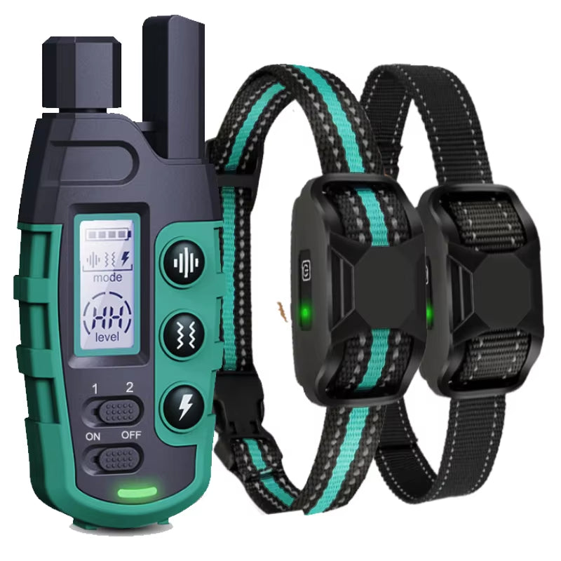 3300Ft Waterproof Electric Dog Training Collar with Remote Control for Pets Weighing 5-120 lbs - Features Shock and Vibration Modes
