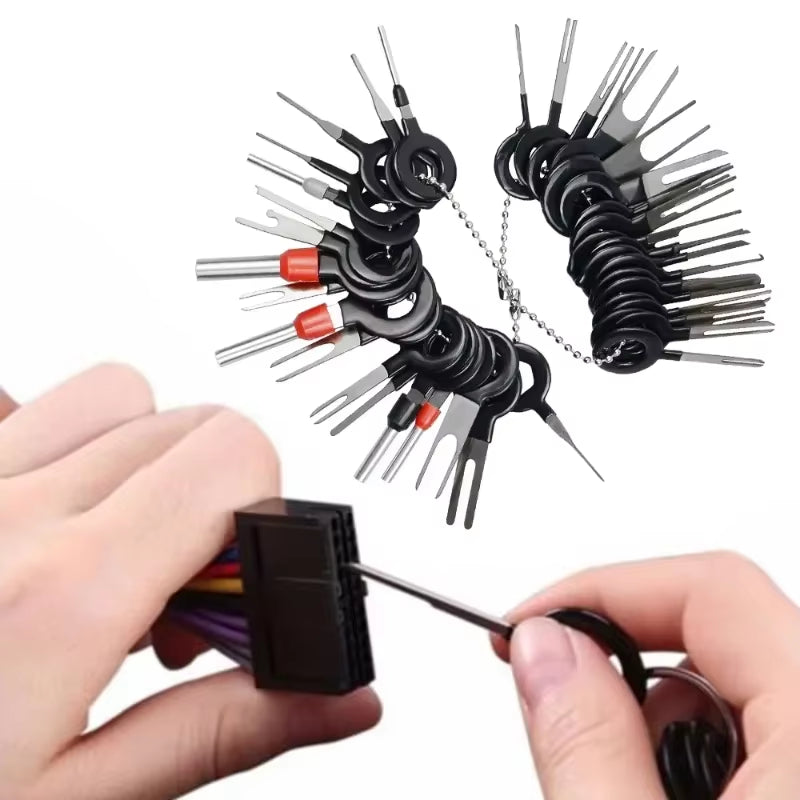 Car Terminal Removal Kit 26/36/41Pcs Wire Plug Connector Extractor Puller Release Pin Extractor Set Terminal Plug Repair Tools