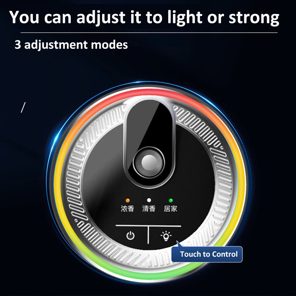 Car Aroma Diffuser with LED Starry Ambient Light 50Ml Cologne Perfume Car Air Freshener Flavoring for Cars Fragrance Diffusers