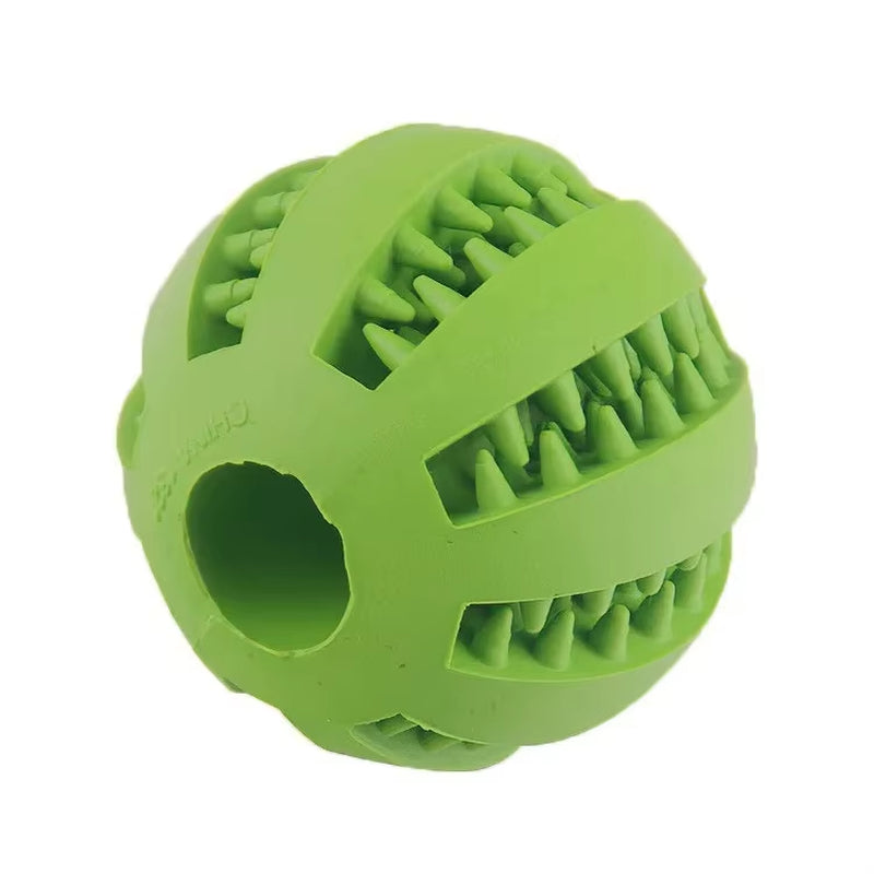 Nontoxic Bite-Resistant Dog Toy Ball for Chewing, Treat Dispensing, and Dental Care
