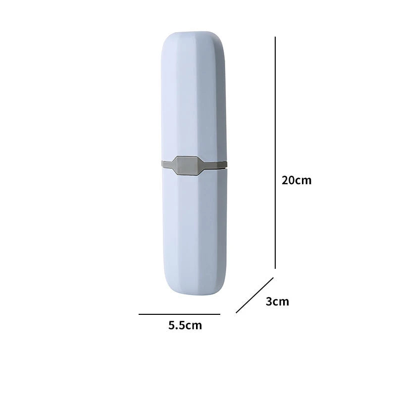 Portable Toothbrush and Toothpaste Holder Case for Travel and Camping - Protects Against Dirt and Damage