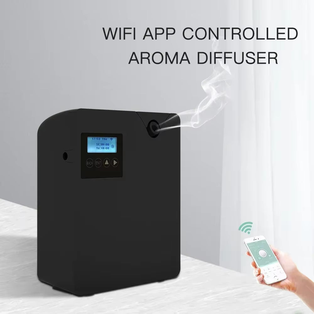WIFI Bluetooth Essential Oil Diffuser Timer Function Aromatic Fragrance Device for Home Hotel Waterless Aroma Diffuser