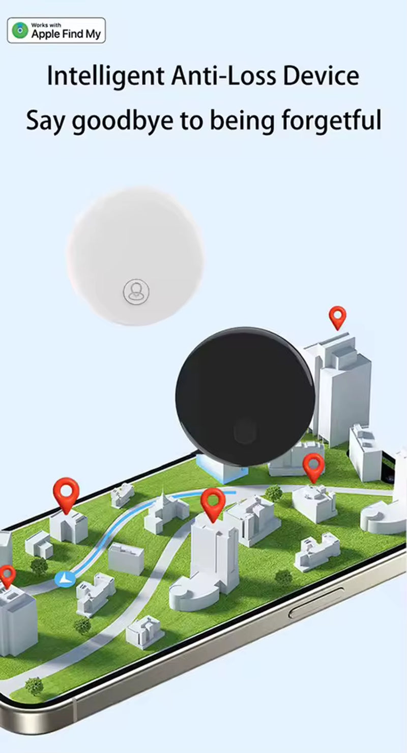Apple Find My GPS Tracker for AirTag - Smart Bluetooth Item Locator and Key Finder
