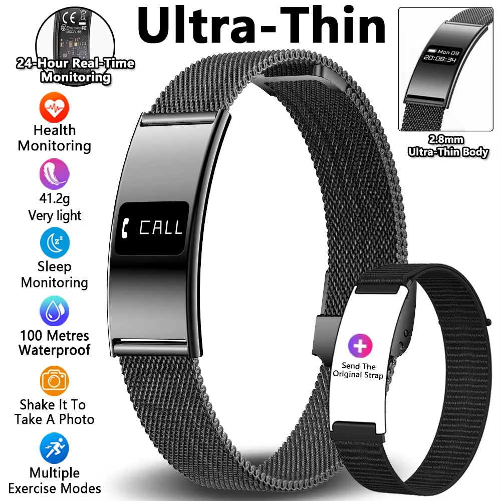 Men Women Smart Bracelet Heart Rate Sleep Monitor Health Smart Band Waterproof Sports Fitness Tracker Smartwatch for Android Ios