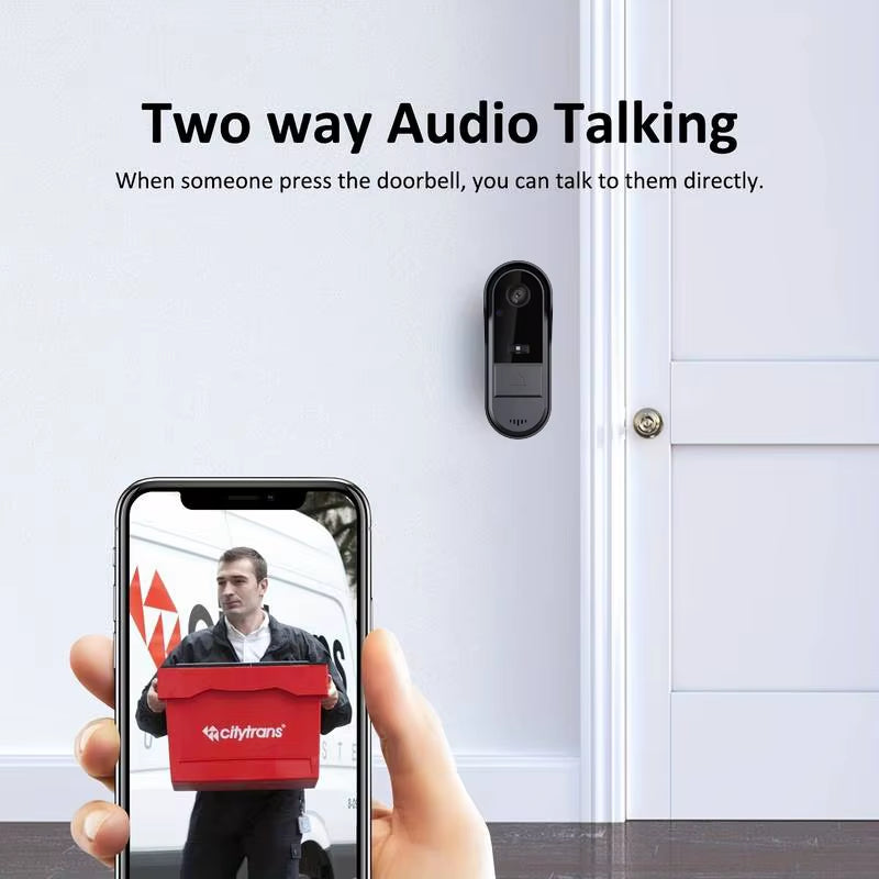Tuya Wifi Wireless Video Doorbell Camera HD Video Intercom Smart Home Security Protection Night Vision for Home Office